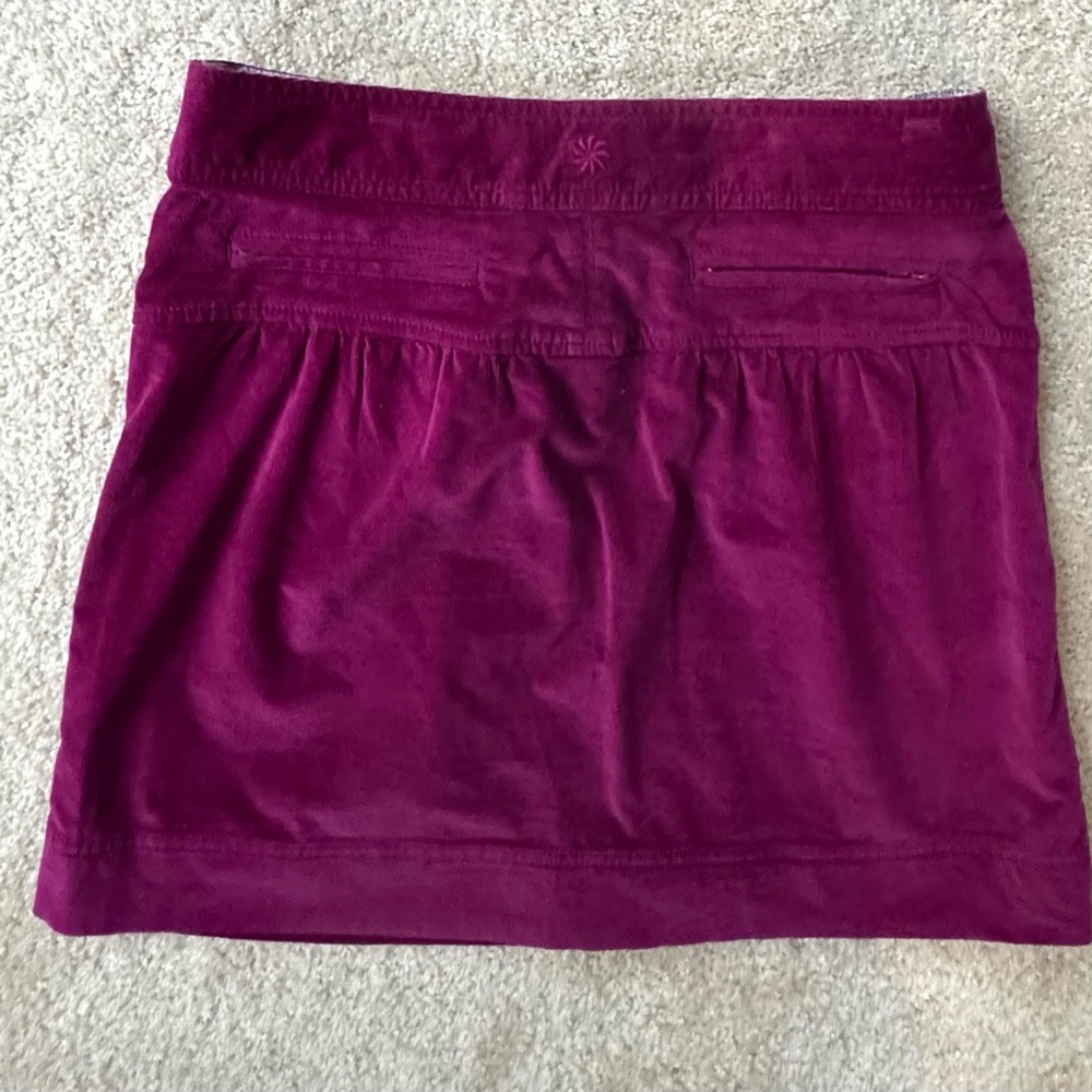 ATHLETA RASPBERRY CORDOBA CORDUROY SKIRT - Picture 2 of 15
